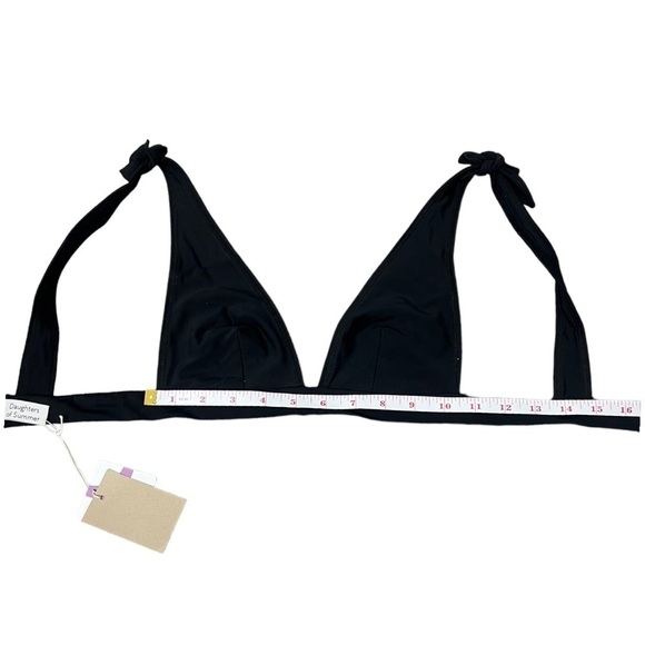 NWT Daughters of Summer Black Adjustable Bikini Top - Size XS - Picture 9 of 9